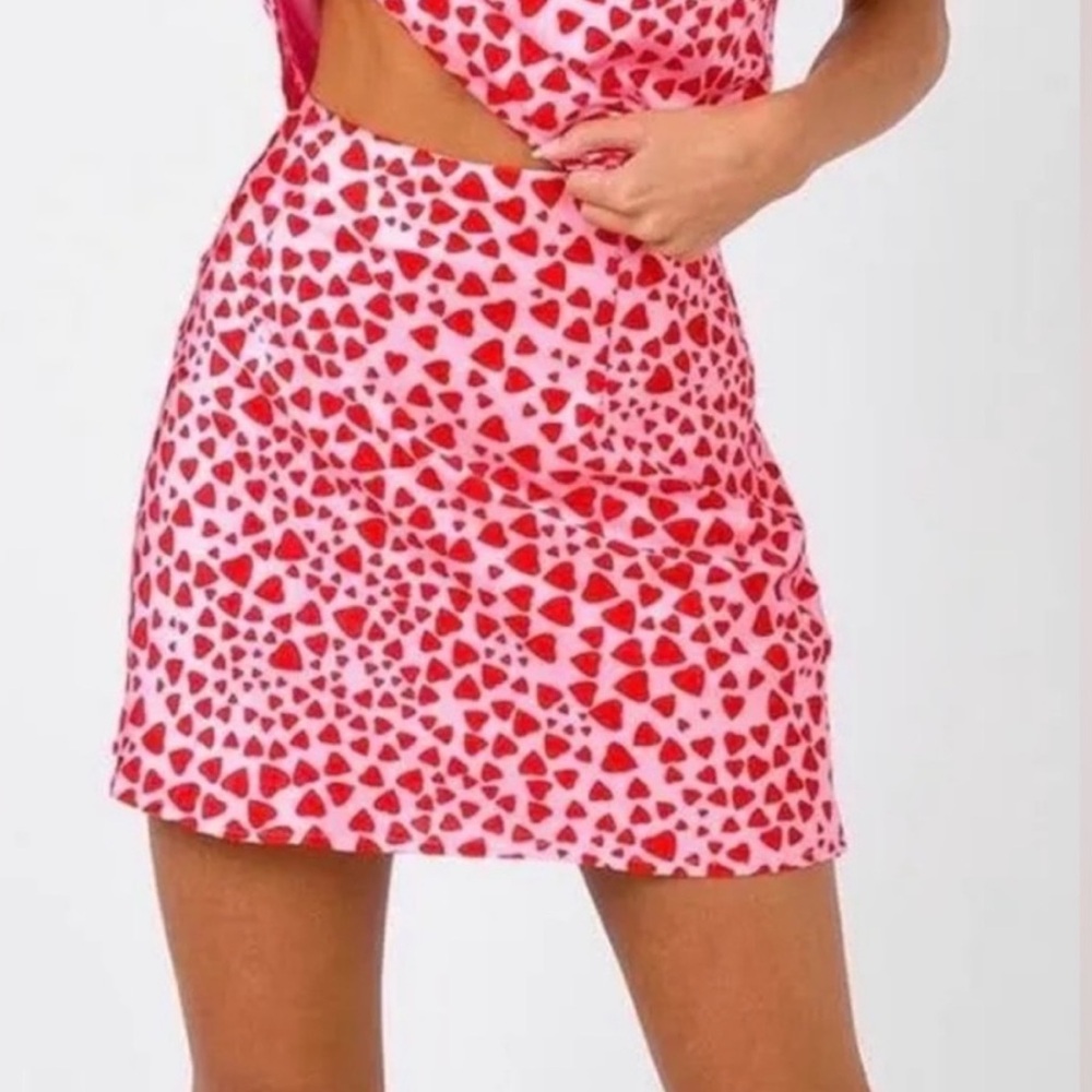 Pink and Red Princess Poly Skirt